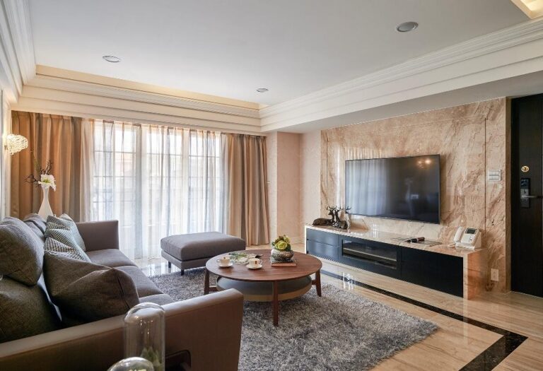 42坪 古韻新風華 美式豪宅的金鋒大理石細節之美