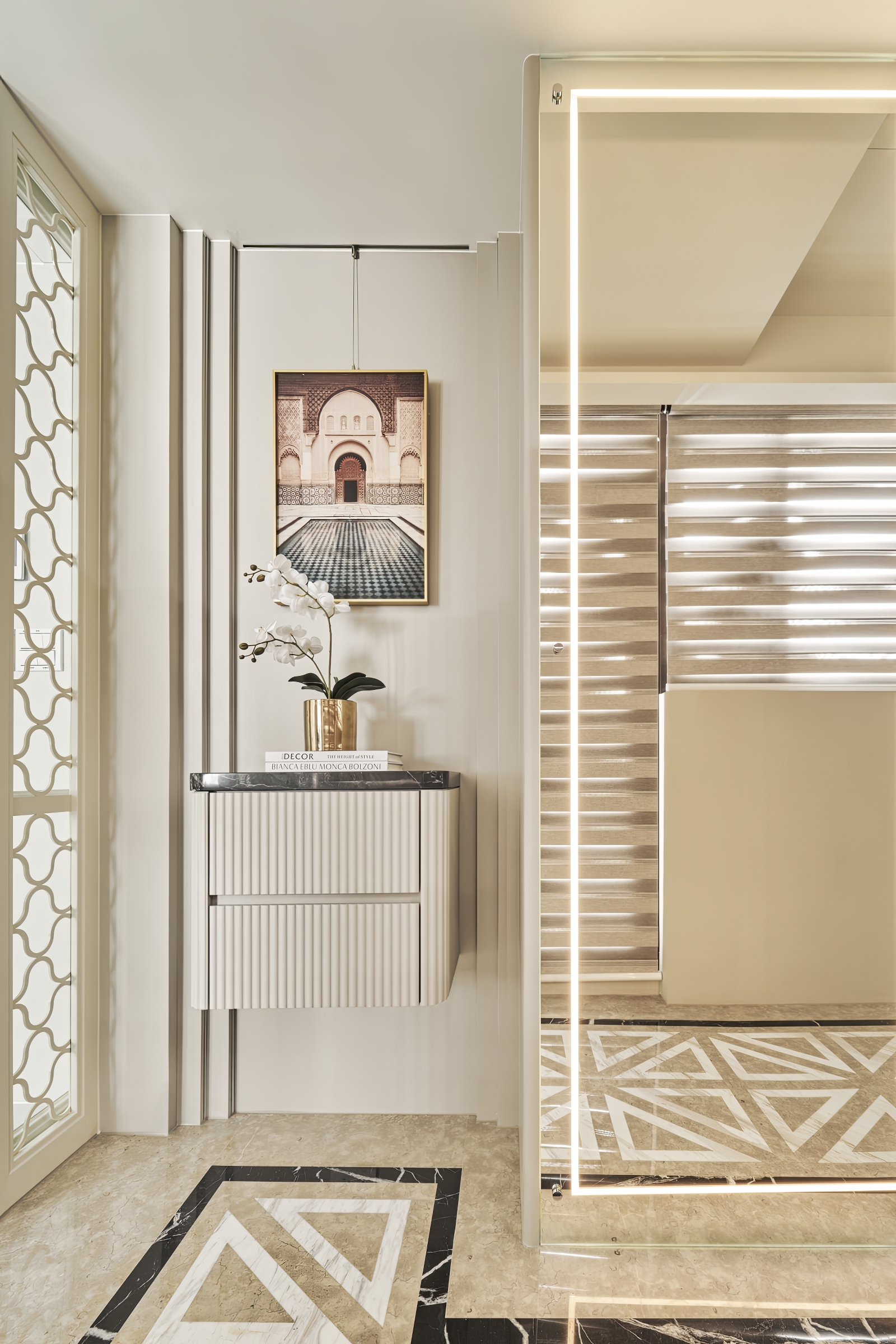 桃園市室內設計|以美式古典鋪陳的智能居宅-3