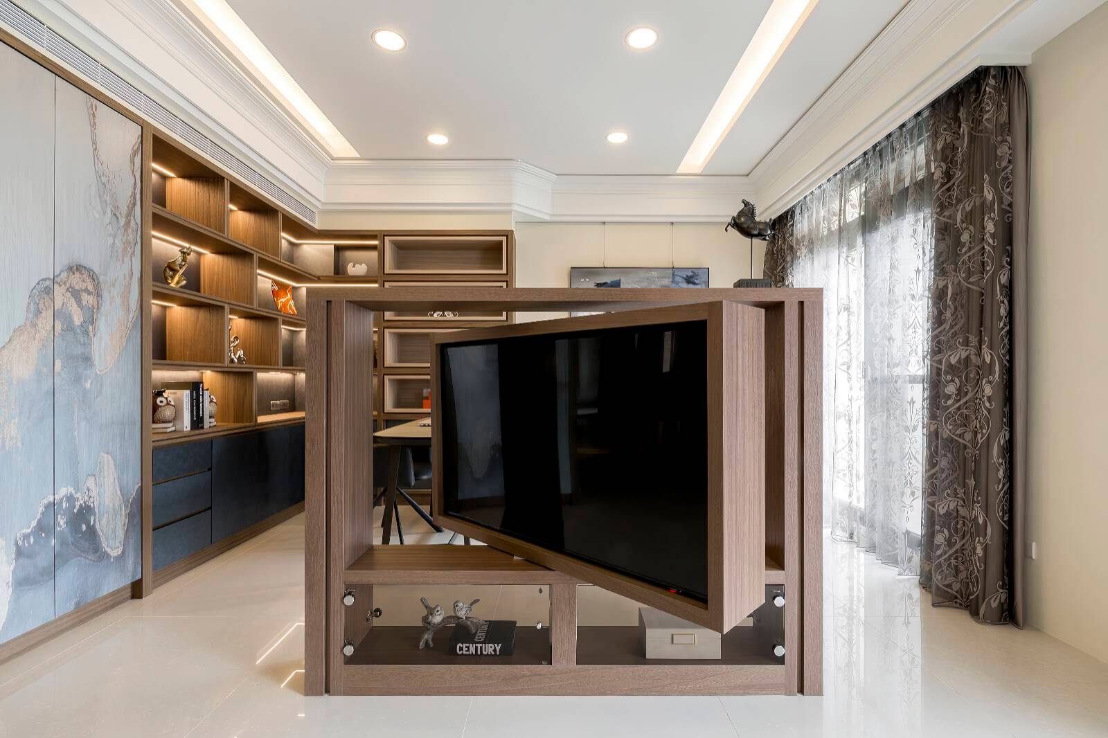 竹北市室內設計|雕金作境,細品紋理雅逸|三宅一秀-10