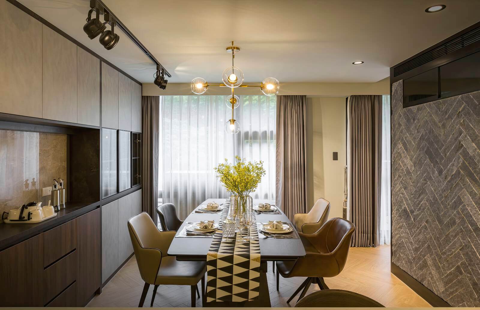 台北市豪宅室內設計|沐光樓中樓宅邸尋見復古雅趣|三宅一秀-7