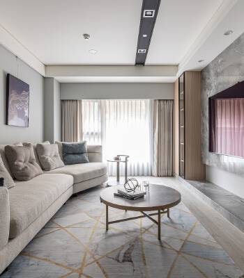 台中市室內設計|暖灰木紋砌起輕奢豪邸風範-cover