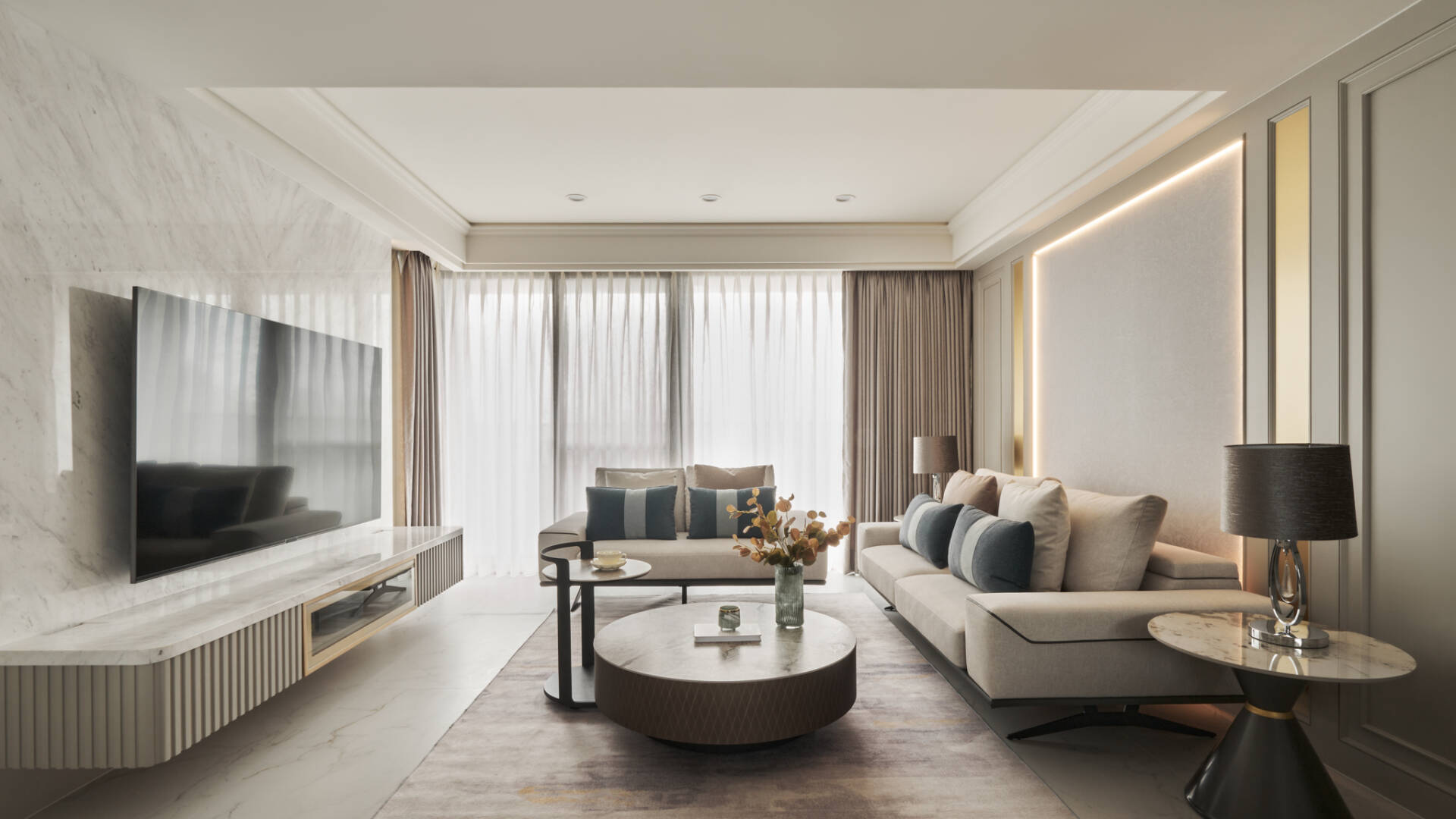 竹北市室內設計|宅邸新境,從容而居-3